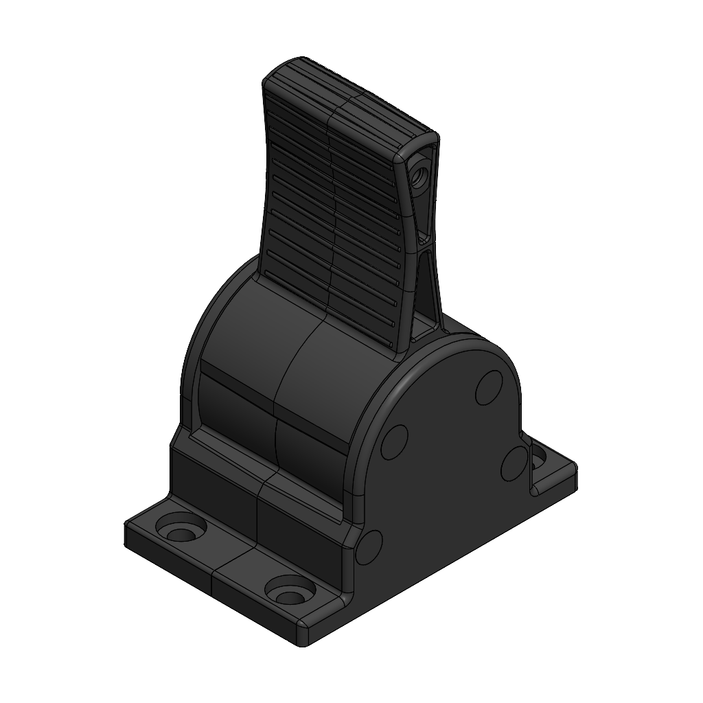 Joystick, MSA1, prop. media | proportional ohne Rastung | schwarzer Hebel